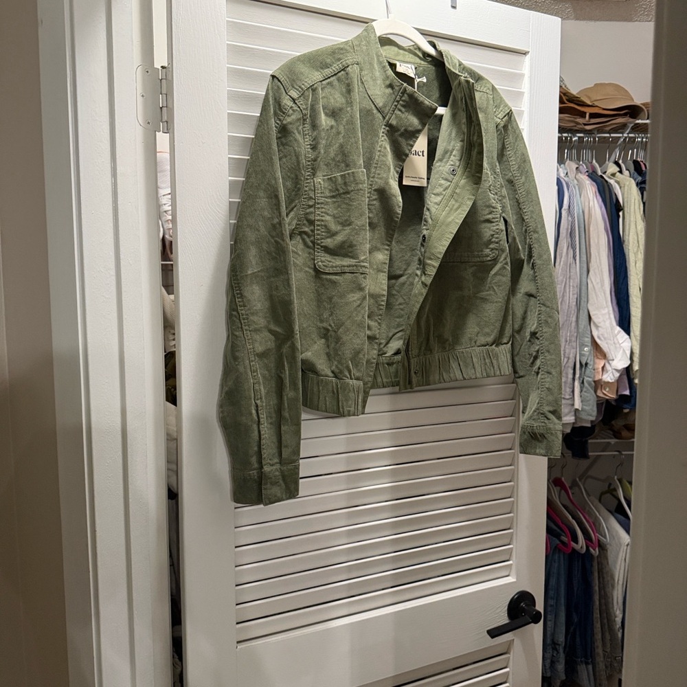 Pact Sage Green Women's Utility Jacket NWT